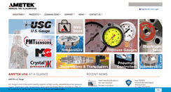 Desktop Screenshot of ametekusg.com